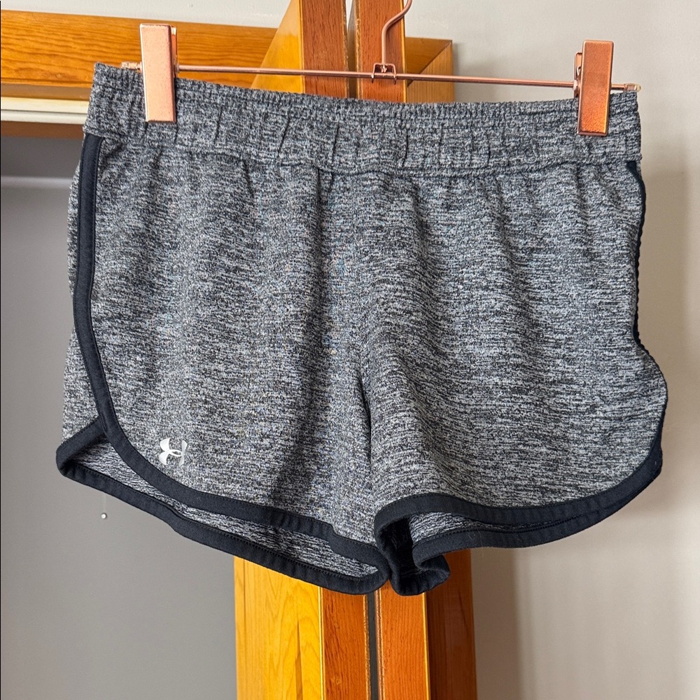 Under Armour Women's Heathered Black Athletic Shorts